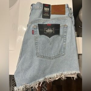 Levi’s denim high rise shorts